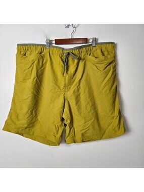 Duluth Trading Co Men's Size 3XL Grab 9" Shorts Green Nylon Outdoors Unlined